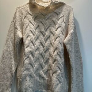 Cozy Cable Knit Sweater - Cream